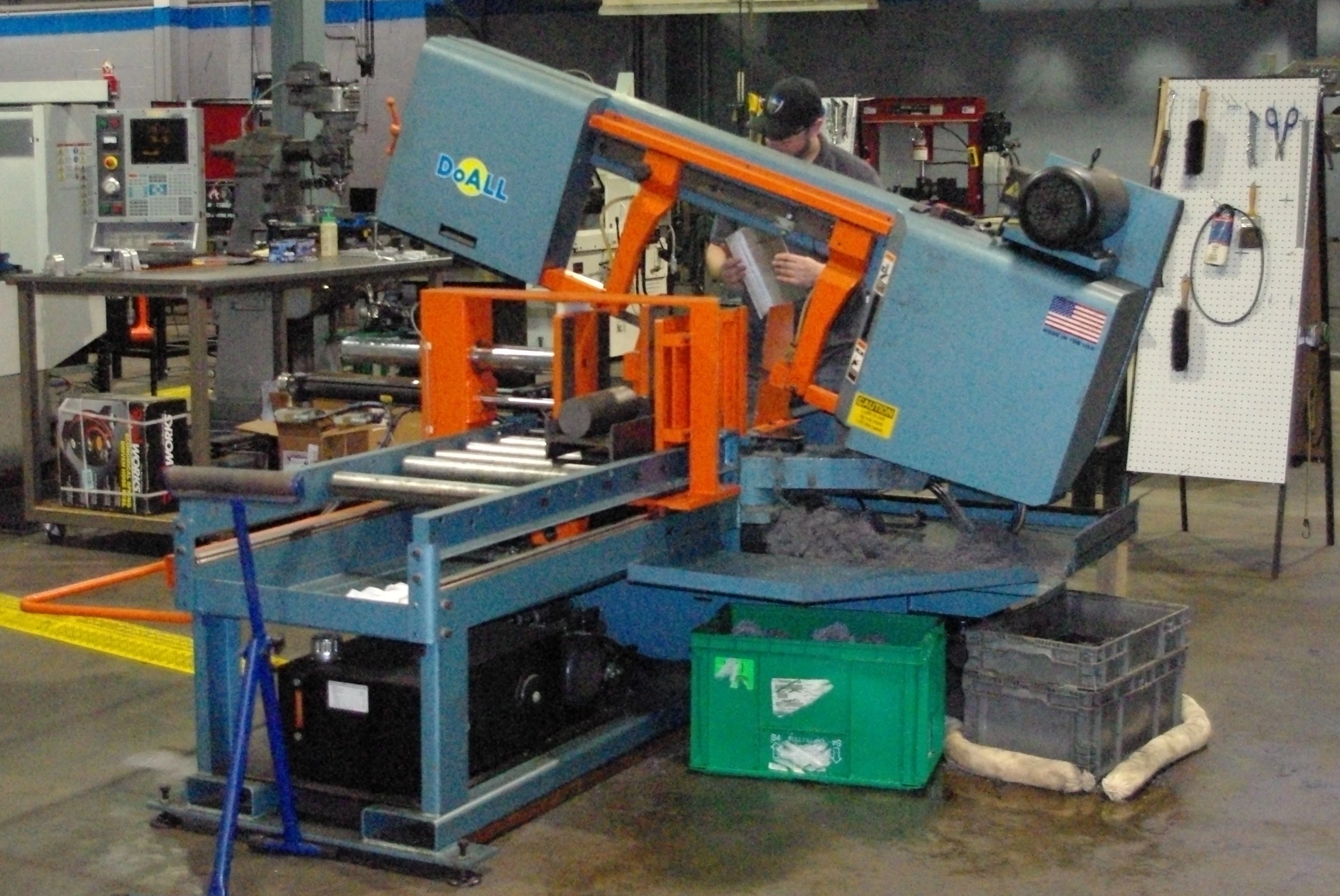 DoALL Saw — Material Preparation